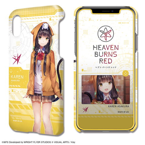 『ヘブンバーンズレッド』デザジャケット iPhone X/XSケース&保護シート デザイン05(朝倉可憐)